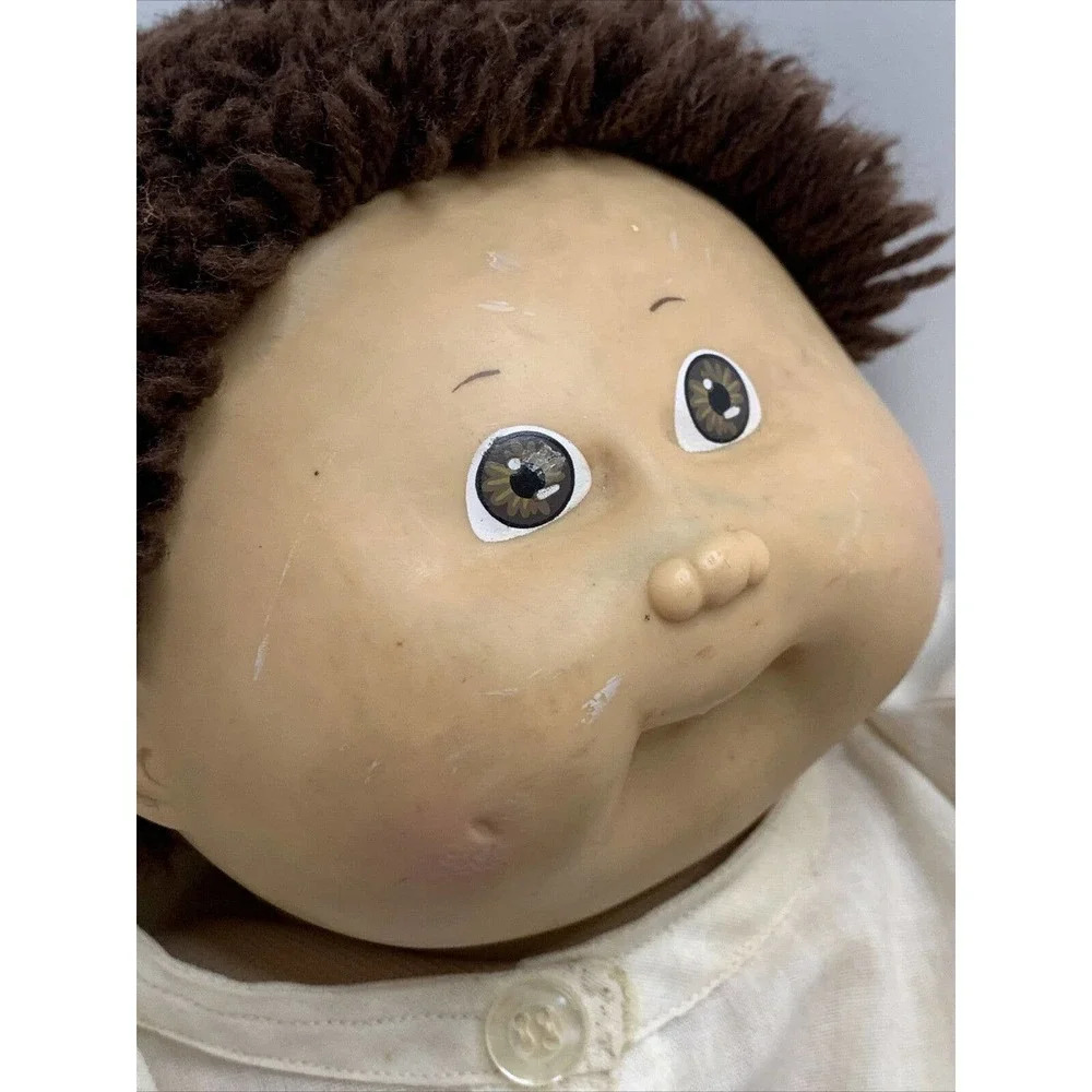 Vintage 1985 Cabbage Patch Kids Doll Boy Tooth Brown Hair - Picture 6 of 12